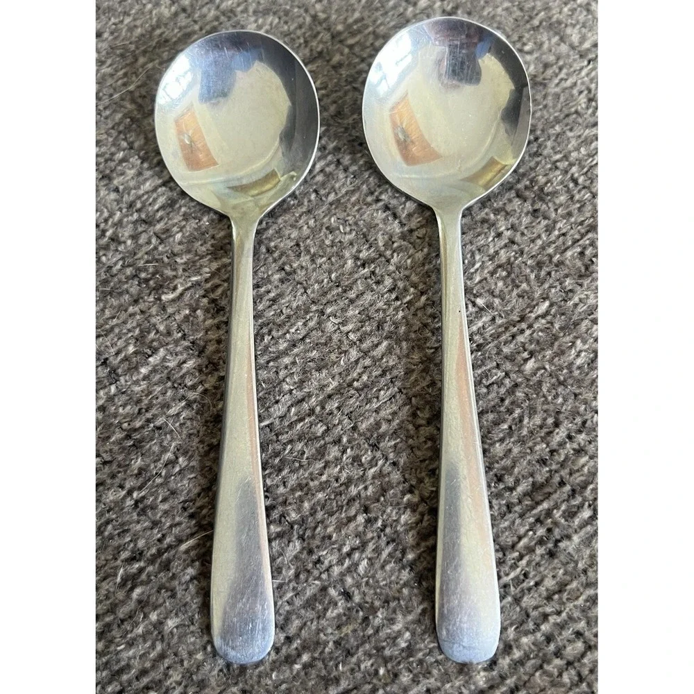 Dietary‎ Products 71725 D15K Round Bowl Soup Spoons Stainless Korea Set of 2 6